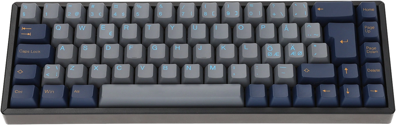 A random 65% with Tai-Hao Exotic Nordic keycaps